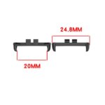 Stainless Steel 20MM inner Diameter Connector Honor Rossini 2i Strap Metal Watch B Repair Pins Smartwatch (New)