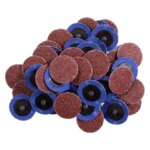50pcs Quick Change 36 Grit Sanding Grinding Discs 2 Inch Coated Roll Lock Discs Twist On Quick Change Discs Surface Prep (New)