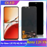 OLED 667 OPPO Reno 12F 12FS 4G 5G LCD Display Touch Screen Assembly Replacement Reno 12 F CPH2637 12 FS CPH2687 LCD (New)