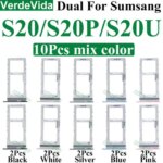 10Pcs Sim Card Tray Holder Samsung Galaxy S25 S24 S23 Ultra S22 S21 S20 Plus S23FE S20FE SIM Chip Slot Holder Adapter Socket (New)