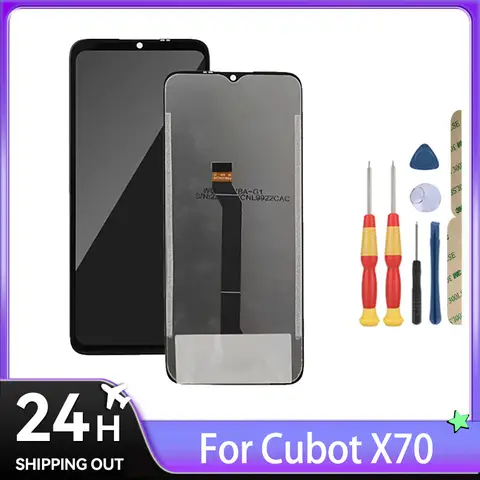 Sf24ccb99214241b1a191edf0aff9d9b80_480x480q75 Cubot X100 X70 LCD Display + Touch Screen With Frame+Tools (New) - Image 1