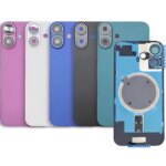 10Pcs Replacement 16 15 Pro Max 14 Plus Back Housing With Camera Lens Battery Glass Cover Rear Door Cover Frame Bezel Metal (New)