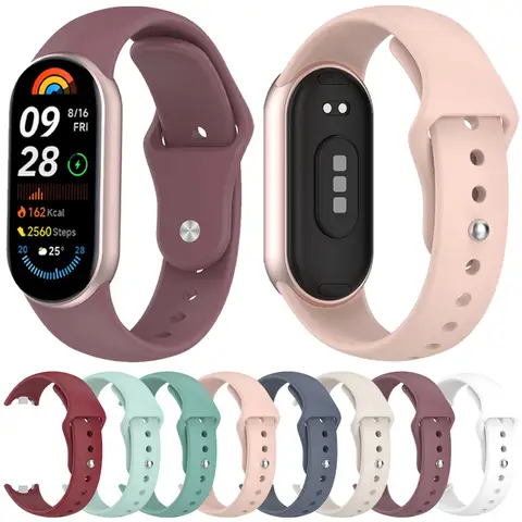 Sf26cc9954704410684e4d44a82ce9713w_480x480q75 Soft Silicone Strap for Xiaomi Mi Band 10 NFC Smart Watch Wristband Correa for Xiaomi Mi Band 8 9 10 Sport Replaceable Bracelet (New) - Image 1