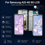 New Test Samsung Galaxy A23 LCD 4G 5G Display Touch Screen SM-A235F Digitizer Assembly SM-A236 Replacement Repair Parts (New)