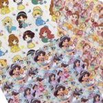 Half yard 45X145cm princess fabric Polyester cotton Material sofa ​mask Handmade fabric (New)