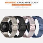Magnetic Milanese Strap Google Watch Pixel 4 3 45mm Metal B Business Wristb 4 3 2 1 41mm Breathable Bracelet Belt (New)