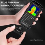 New Type-C Mobile Thermal Imager -20~1000°C 32*32 Pixels Infrared Camera APP Control Thermal Camera for Android Mobile Phone (New)