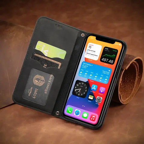 Sf2ecf162bfcf4eb4ae09ba1e9bea6d97N_480x480q75 Leather Wallet Case Samsung Galaxy M54 M34 M14 M15 M35 M55 M16 M36 M56 M32 M22 M12 M21 M51 M31S Magnet Flip Book Case Cover (New) - Image 1