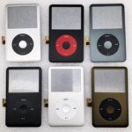For iPod Classic 6th 7th Gen A1238 - Electroplated Metal Front Cover Case with Clickwheel & Button, Fits 80GB 120GB 160GB Models (New)