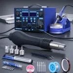 WEP 862BD+ Visible Adjustable Temperture Air Volume BGA Rework Station Hot Air Soldering Station SMD Rework Station With ESD Bangladesh (New)