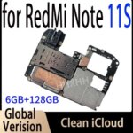 Motherboards MB For Xiaomi Redmi Note 11S Mainboard PCB Module 128GB Unlocked Logic Board Global Version Fully Tested (New)