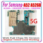 5G Samsung Galaxy A52 A526B Motherboard SM-A526B 128জিবি, 256gb Mainboard