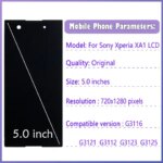50 Sony Xperia XA1 LCD G3116 G3121 G3112 G3123 G3125 Display with Frame LCD Sony XA1 LCD Touch Sony XA1 Screen (New)