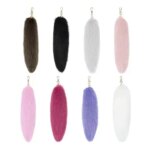 Key Chains Faux Animal Tail Keychain Fluffy Faux Fur Tail Pendant 31cm Long Tail Charms Keyring Holder for Handbag Backpack (New)
