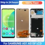 6.5" New Super AMOLED For Samsung Galaxy A51 A515 LCD Display +Fingerprint,Touch Screen Assembly For Samsung A51 A515F Display (New)