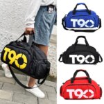 T90 Travel Duffle Gym Backpack Women Fitness Boston Luggage Handbag Sports Shoe Shoulder Weekend Big Tote Train Bag for Man (New)