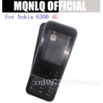 Full Housing Case Front Frame+Battery Cover + English Keypad Replacement Parts Nokia 6300 4G full housing (New)