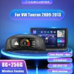 Carcluster 10.25 Lcd Digital Dashboard Cluster For VW Touran 2004-2013 Years Android Navigation Radio Player Maps Panel Cockpit (New)