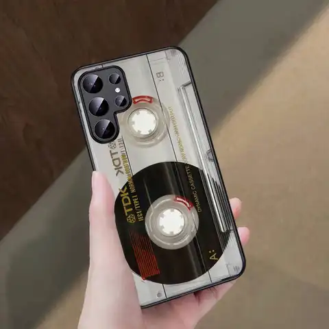 Sf5ef8595194549af968b3c216ab17d0f2_480x480q75 Magnetic Radio Tape Cassette Phone Case Samsung Galaxy S25 S23 S24 FE S22 S20 S21 S10 S9 Plus lite Ultra FE S30 Note 20 10 (New) - Image 1