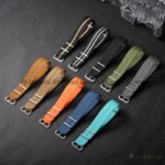 Ribbed Strap Ballistic Fabric Watch Strap Replacement 18mm 19mm 20mm 22mm Samsung Galaxy Watch7 6 5 4 Quality Nylon Bracelet (New)