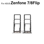 Aocarmo ASUS Zenfone 8 Flip Zenfone 7 SIM Tray Sim Card Slot Holder Black White Replacement Part (New)