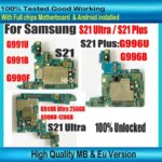 For Samsung Galaxy S21 Plus 5G G991U G991B G990F G996U G998U Ultra G998B G998U G996U Motherboard Unlocked Logic Board (New)