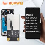 HUAWEI P30 Lite AAA+ IPS LCD Display Touch Screen Digiziter Assembly Pantalla Huawei Nova 4e With Frame LCD Display (New)