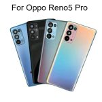 Back Battery Cover For Oppo Reno5 Pro 5G Back Cover PDSM00 PDST00 CPH2201 Rear Housing Door Glass Case With Lens