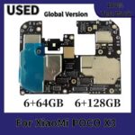 For XiaoMi Poco X3 Motherboard Unlocked Logic Board 64GB 128GB ROM Full Chips Mainboard Global Version With Google Installed