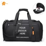 Customized High-end Mens Gym Bag Logo Fitness Bag Sports Bag Dry And Wet Travel Handbag Business Handbag Printed Name (New)