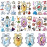 Bows Princesses Iron On Decals Heat transfer Stickers for Clothes Thermal Patches DIY Ironing on T-shirts (New)