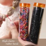500pcs Colorful Elastic Hair Bands for Girl Scrunchie Rubber Band Ponytail Holder Kids Hair Accessories Baby Hair Ties (New)