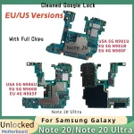 Unlocked Samsung Galaxy Note 20 Ultra 5G N981B N981U N986B N986U Motherboard N980F N985F EU US Version chip Logic Board Bangladesh (New)