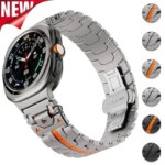 Luxury Stainless Steel Strap for Samsung Galaxy Watch 7 Ultra 47mm Metal Band for Galaxy Watch Ultra 47mm Replaceable Wristband (New)