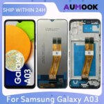 65 LCD Display Samsung A03 A035 Touch Screen Digitizer Assembly A035F A035M A035G LCD Screen Display Repair Parts Replace (New)