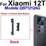 Power Volume Side Button Xiaomi 12T 12T Pro On OFF Power Volume Up Down Side Key Switch Replacement Repair Parts (New)