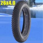 CHAOYANG 26x4.0 Fat Tire Anti-slip/Half Bald 26 Inch Beach Snowfield MTB Bicycle Asphalt Road Bike Tyre Tube Cycling Parts (New)