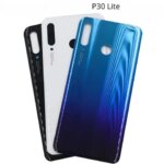 For Huawei P30 Lite Nova 4e Battery Back Cover Rear Door 3D Glass Panel P30Lite Housing Case Adhesive + Camera Lens Replace (New)