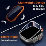 Tempered Glass Film Apple Watch Ultra 2 49mm Screen Protector Anti-Scratch proof Series 49 mm smart apple watch Accessories (New)