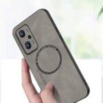 Magnetic Sheep Leather Soft Case Magsafe Oppo Realme C11 C21Y C31 C33 C55 GT Neo 5 3 3T 2 8 9 10 11 Pro Plus Vintage Cover (New)