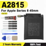 BackShell Battery Apple Watch Series 8 45mm A2815 Smart Watch Batteries 308mAh battery A2815 + Free Tools Bangladesh (New)