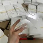 Big Hole Transparent Back Glass Replacement iPhone 8 Plus X XS MAX XR 11 Pro Max 12 Mini 13 SE2020 Battery Door Panel Parts (New)