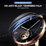 1-5PCS 26-46mm Universal Tempered Glass Smartwatch Screen Protector Protective Film 28mm 30mm 32mm 38mm 40mm 41mm 42mm Diameter (New)