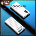 BackShell Style BCAK 30000mAh 66W Fast Charging with Built in Cable Power Bank Large Capacity Mobile Power Supply Gift Wholesale Bangladesh (New)