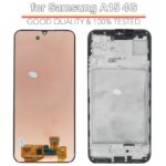 Super AMOLED LCD Samsung Galaxy A15 4G LCD Display Touch Screen Digitizer Assembly Samsung A15 A155 Screen with Frame (New)