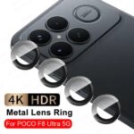 Rear Lens Protector Metal Ring Case Xiaomi POCO F8 Ultra Back Camera Tempered Glass Cover POCOF8 Pro F8Ultra F8Pro 5G Global Bangladesh (New)