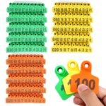 100Sets TPU Cow Pig Ear Tags for Livestock Cow Cattle Ear Tags Farm Animal Ear Tags Pig and Sheep (New)