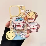 Anime Chiikawa Hachiware Usach Mobile Phone Case Lychee Pattern Magnetic Attraction Available IPhone BackShell Style Cute Niche Bangladesh (New)