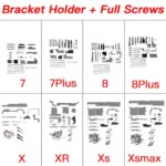 Inner Metal Bracket Holder Kit + Full Set Screws iPhone 7 8 Plus X XR XS Max Small Part Replacement (New)
