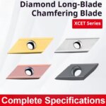 Long Edged Rhombus Chamfer Insert XCET170404 XCET310404 for ECC Holder CNC Numerical Control Turning Tool (New)